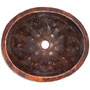 Mexican Copper Hammered Sink -- s6010 Oval Wedges